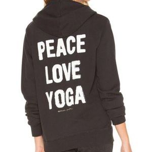 Spiritual gangster peace love and yoga hoodie
